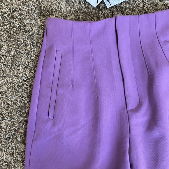NWT Stradivarius slim tailored pants in purple - Picture 2 of 8